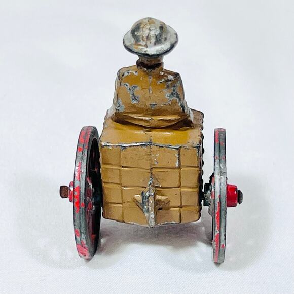 Vintage Barclay Manoil Ammo Supply Cart Wagon with Soldier MV-071 Red Wheels - Picture 4 of 14